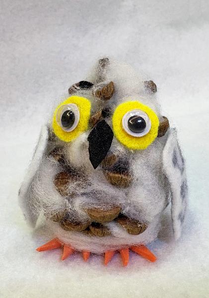 Pinecone Snowy Owl